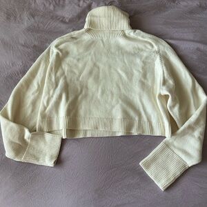 Zara Off-White Turtleneck Sweater